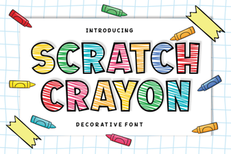 Craft Creative Projects with Scratch Crayon Font