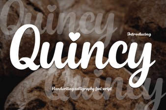 Quincy Font: a Free & Friendly Design Companion