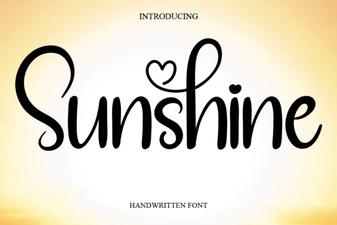 Illuminate Your Designs with Sunshine Font