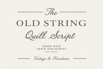 Old String Font Styles for Modern Projects